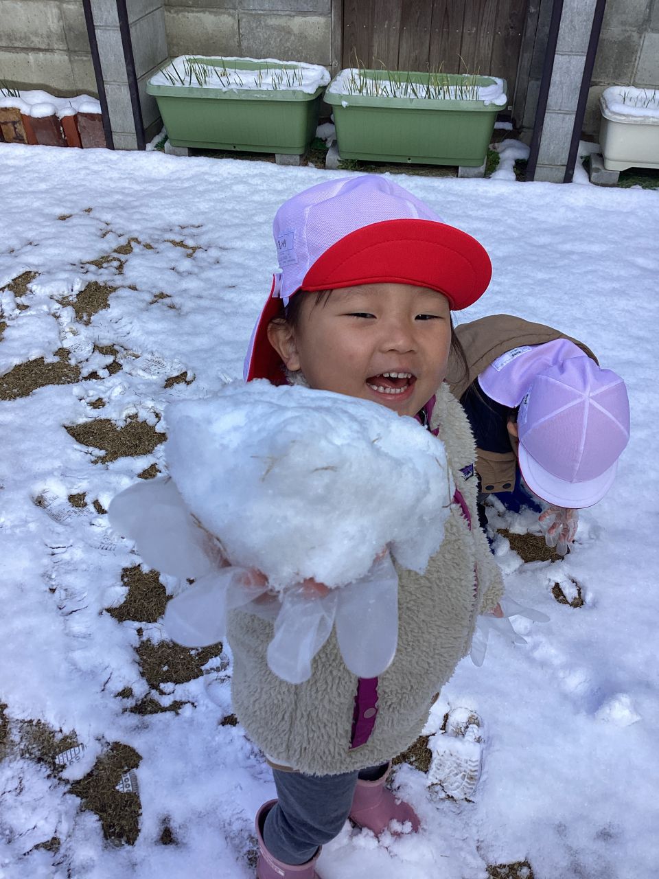 ゆきあそび　たのしいね！