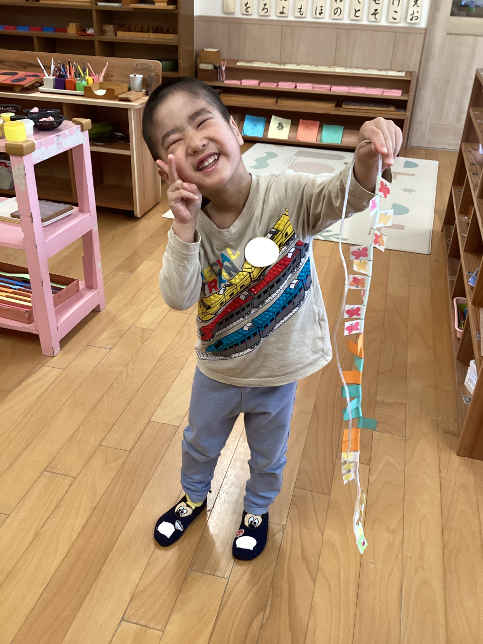 いいこといいこと、ひも通し