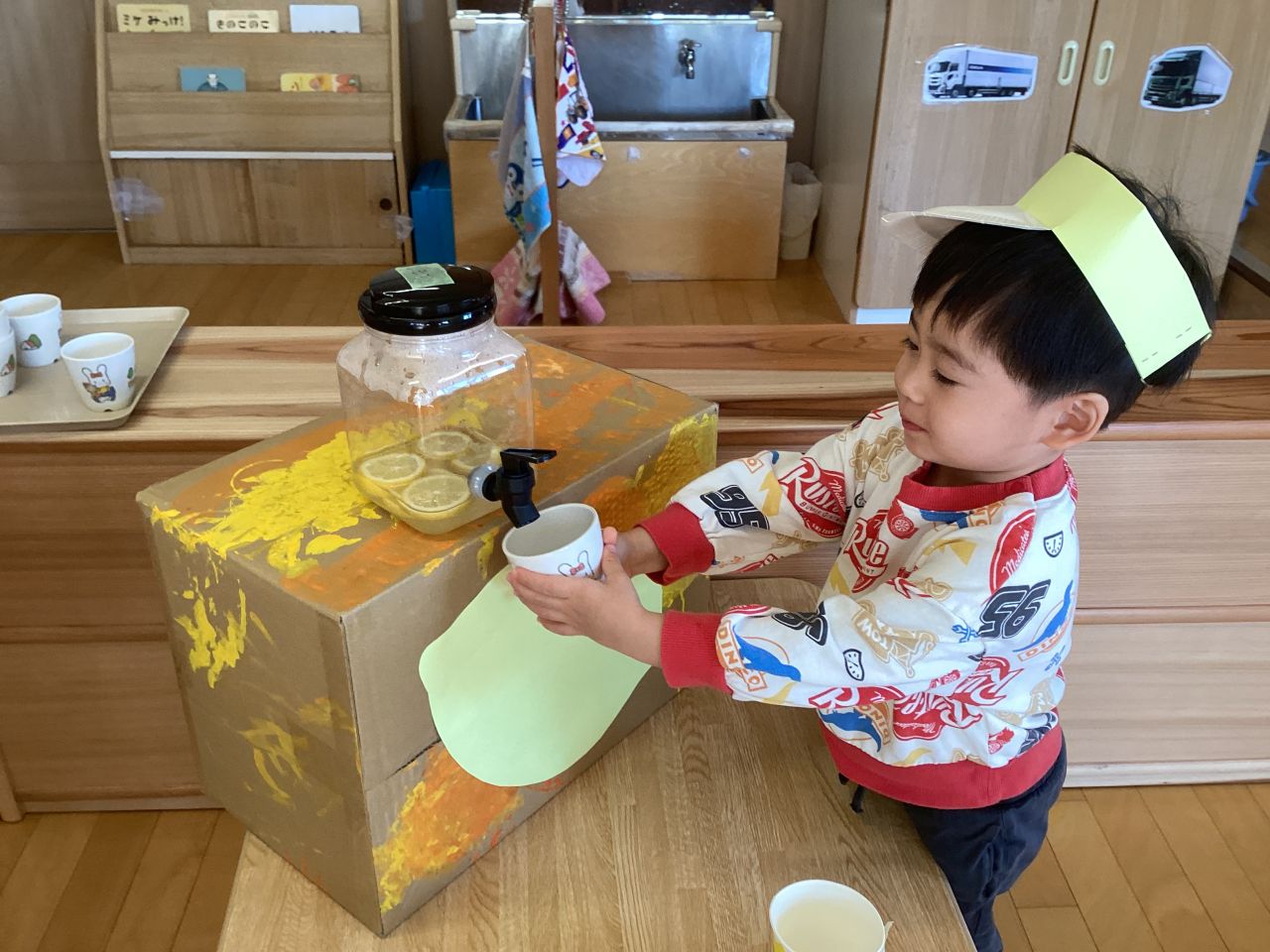 ジュース屋をさんしたよ！