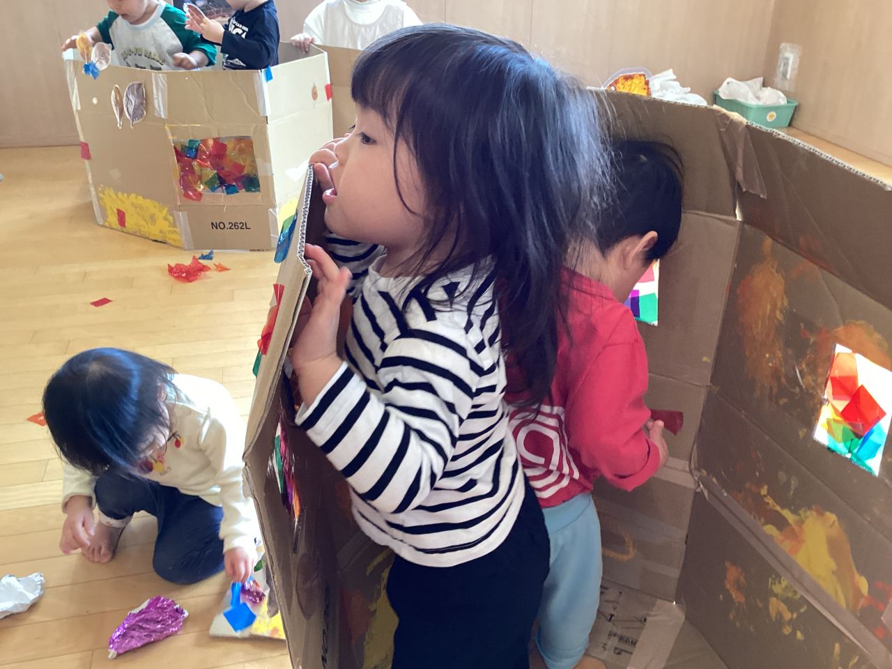 やどやさんごっこしたよ