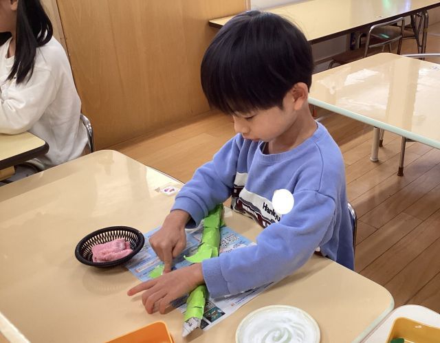 実りの礼拝とクッキング楽しかったよ