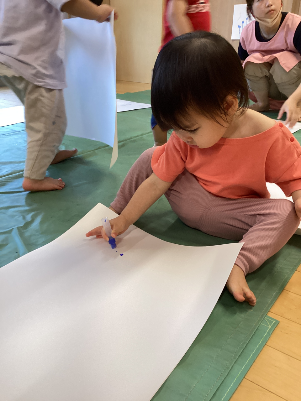 いろみずであそんだよ