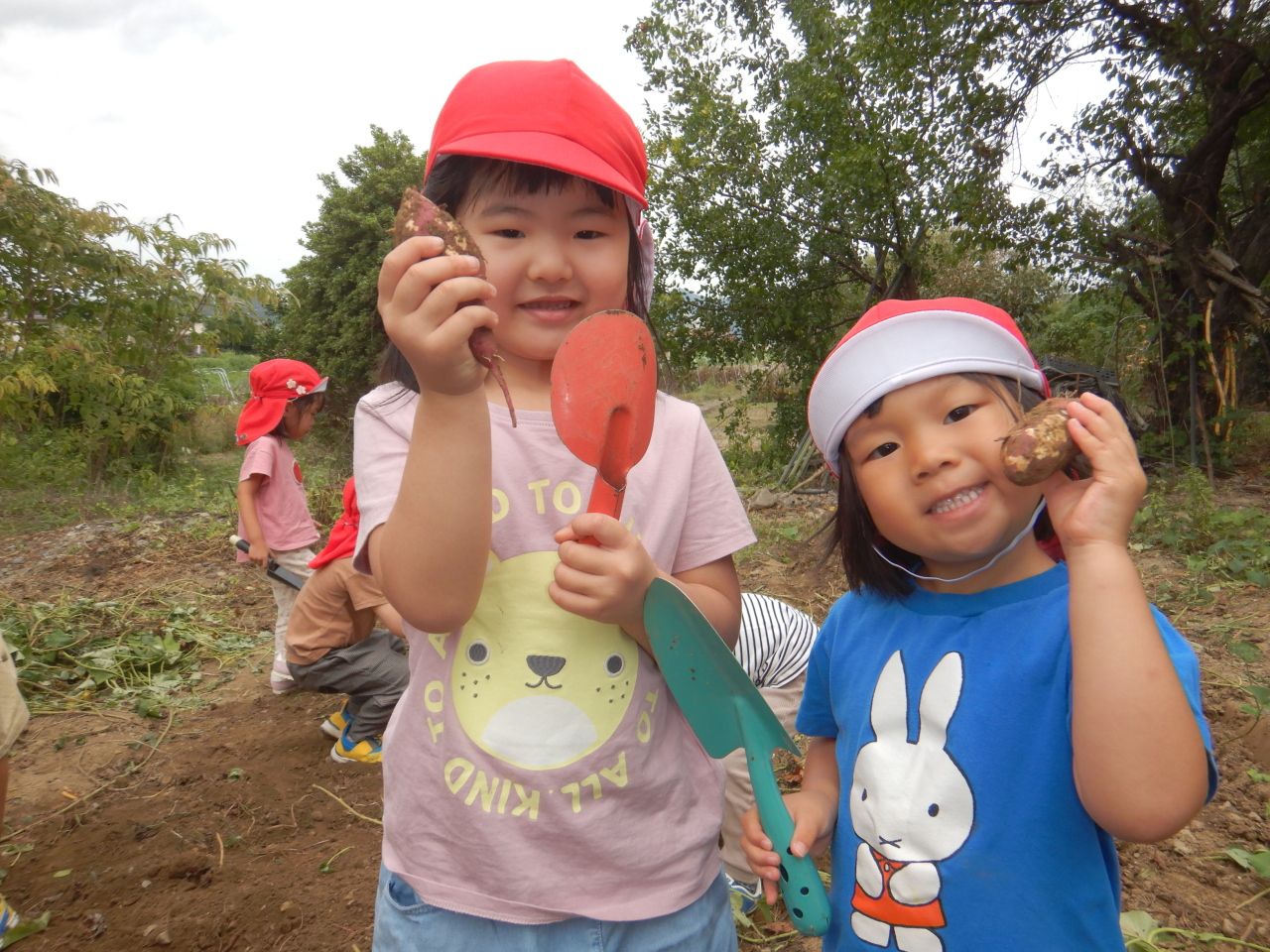 3歳児4歳児5歳児🍠お芋掘りにほりに行ったよ