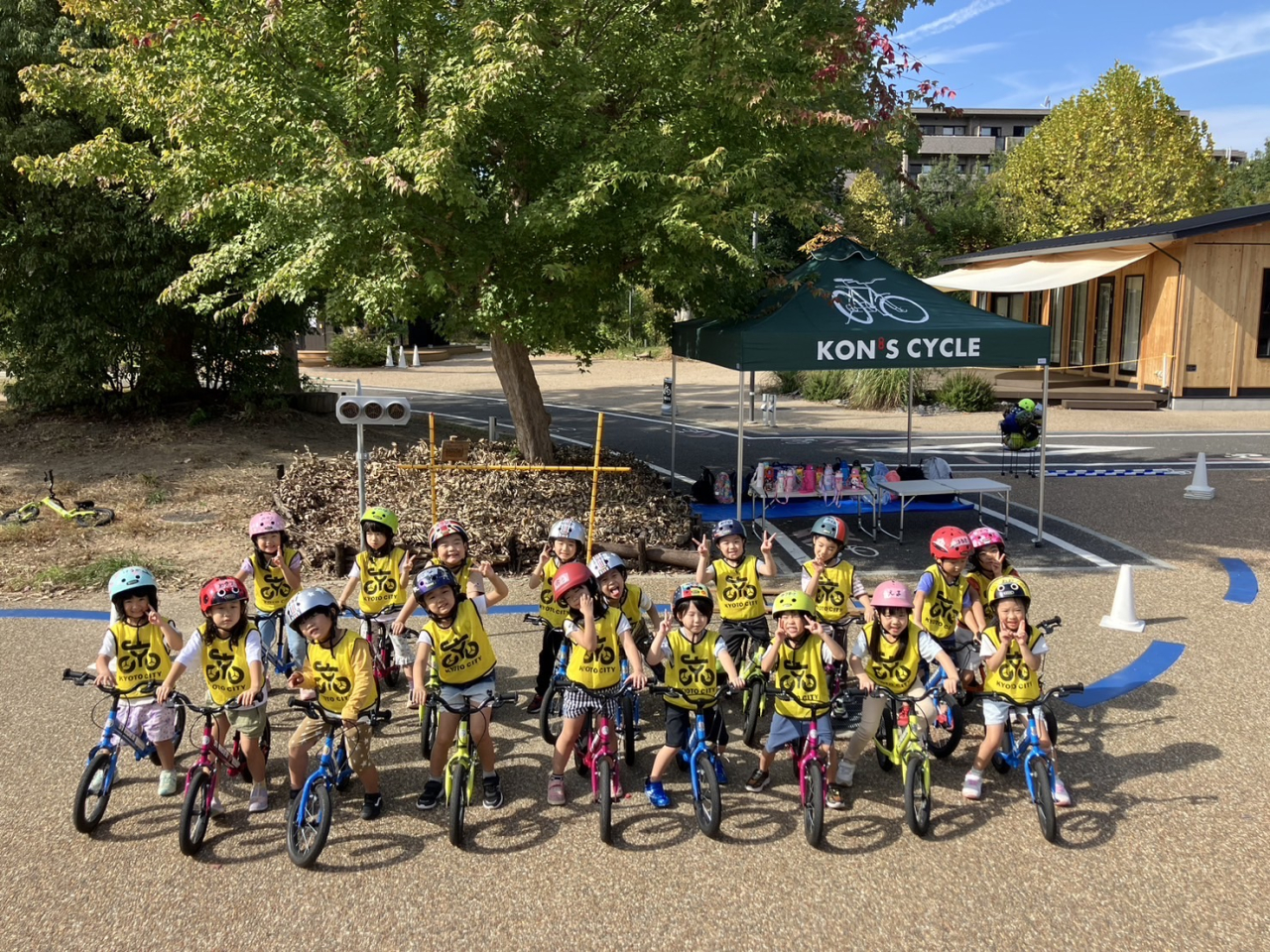 🚲5歳児ゆりぐみキックバイク教室へ🚲