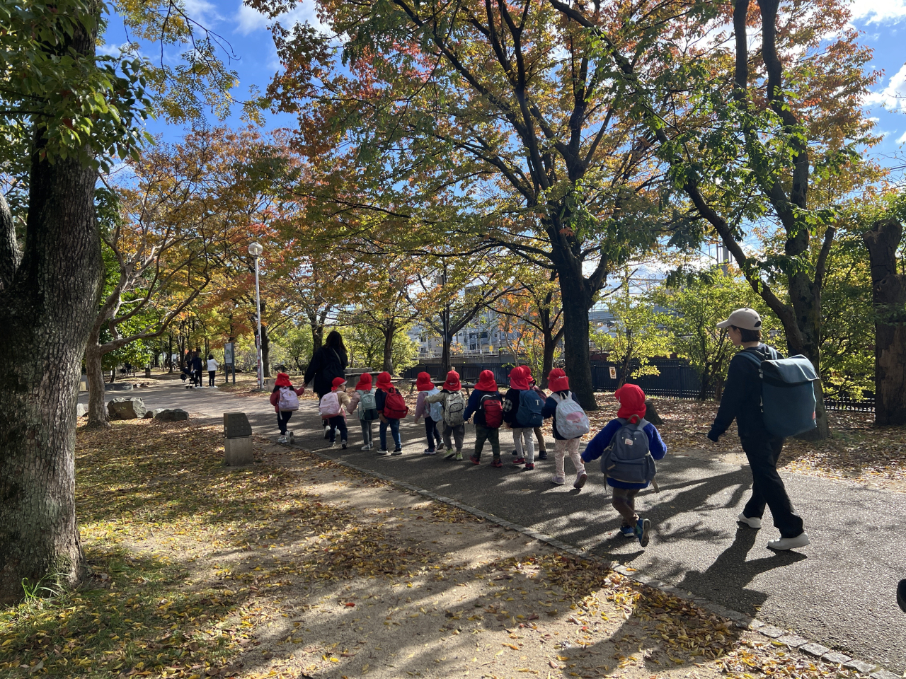 リュックの日🎒4歳児ばらぐみ＠梅小路公園🏞