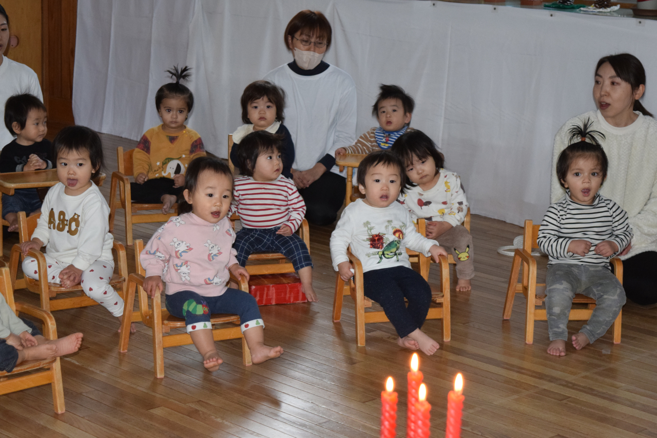 空フロアクリスマス礼拝～赤ちゃんイエスさまが生まれたよ～