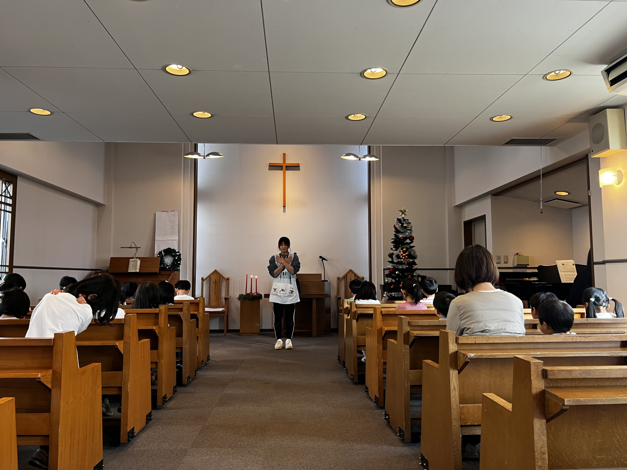 月に1度の教会礼拝の日⛪