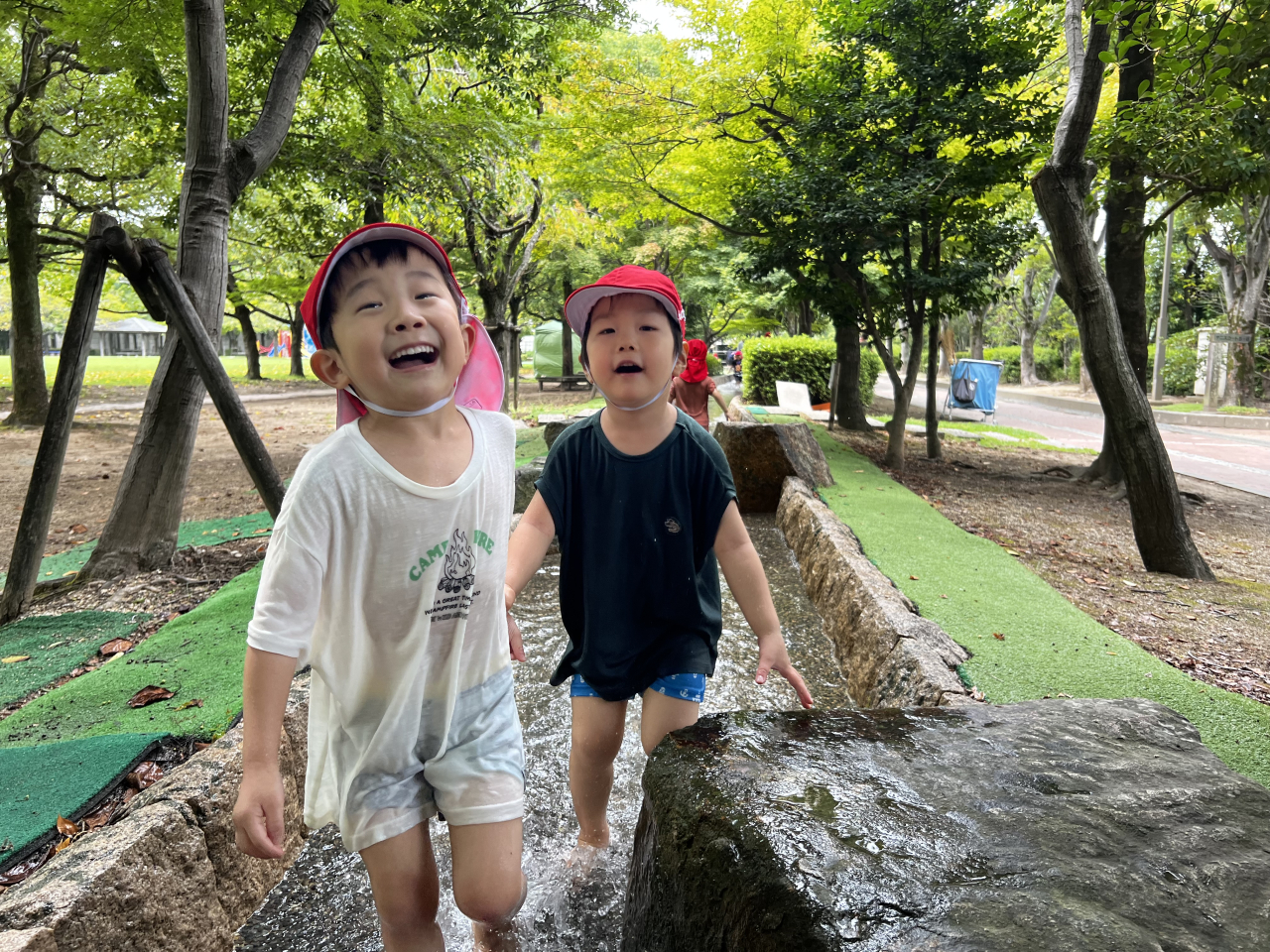 さくらぐみ（3歳児）水あそびに行ってきたよ🏊‍♂️