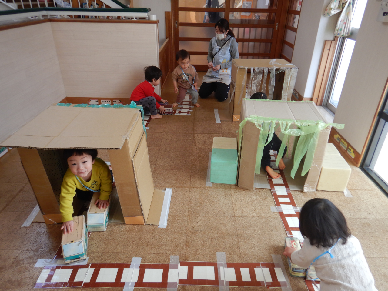 みんな大好き電車遊び🚋