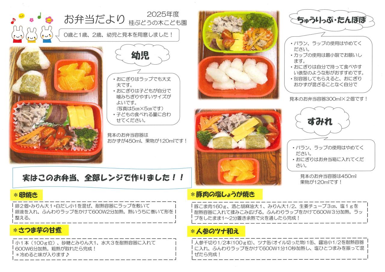 お弁当だより